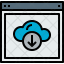 Browser Cloud Download Icon