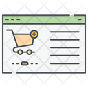 Browser Online Shopping Basket Icon