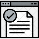 Browser Document Check Icon