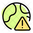 Globe Warning Alert Icon