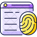 Fingerprint Browser Technology Icon