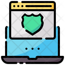 Browser Security Shield Surf Icon