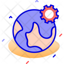 Browser Setting Globe Setting Icon