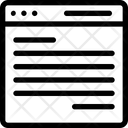 Browser Text Icon