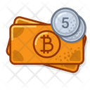 Btc Coin Five Icon