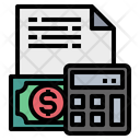 Rechner Datei Geld Symbol