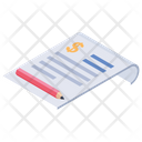 Business Document Financial Document Budget Icon