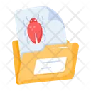Bug File Icon - Download in Flat Style