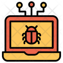 Laptop Virus System Virus Code Bug Icon
