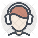Builder Construction Earbuds Icon