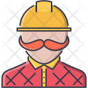 Builder Human Mustache Icon