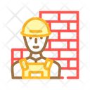Builder Worker Color Icon