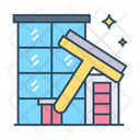 Building Cleaning Window Building Service Icon