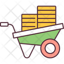 Building Material Handcart Icon