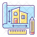 Home Building Plan Icon