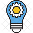 Bulb Cog Bulb Setting Creative Idea Icon
