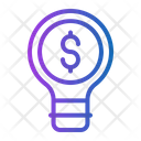 Bulb dollar Icon