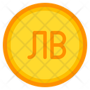 Bulgarian Lev Coin Currency Icon