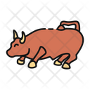 Charging Bull United States America Icon