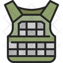 Bulletproof Protection Vest Icon