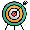 Bullseye Dart Board Goal Icon