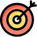 Bullseye Dartboard Goal Icon
