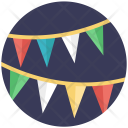 Bunting Flags Icon