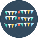 Buntings Pennants Party Icon