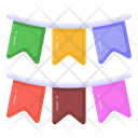 Buntings Party Flags Garlands Icon