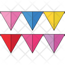 Buntings Pennants Party Flags Icon