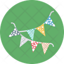 Buntings Pennants Party Flags Icon