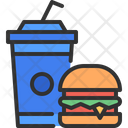 Food And Drink Burger Cold Drink Icon