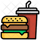 Burger And Cold Drink Burger Food Icon