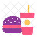 Burger And Drink Icon