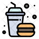 Burger And Drink Hamburger Burger Icon