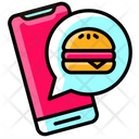 Burger Order Chat Icon
