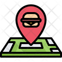 Burger shop location Icon