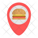Burger Shop Location Icon