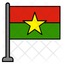 Burkina Country Flag Flag Icon
