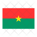 Flag Nation Bukina Faso Icon