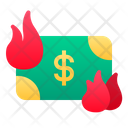 Burn Rate Money Finance Icon