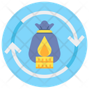 Burn Rate Money Rotation Startup Icon