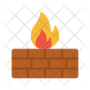 Burning Barrle Wall Icon