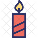 Burning Candle Candle Decorative Icon