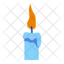 Candle Flame Blue Icon