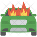 Burning Car Icon