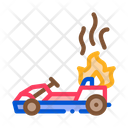 Burning Car Icon