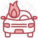 Burning Car Icon