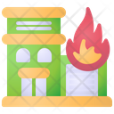 Burning Home House Fire Fire Icon
