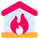 Burning House House On Fire Fire Icon